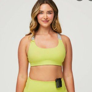 Figs Performance Underscrub Sport Bra Citrine Size S